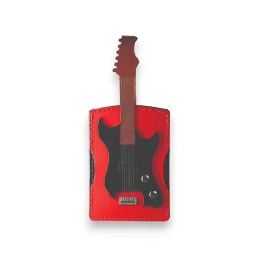 Picture of GUITAR ELECTRIC LEATHER LUGGAGE TAG
